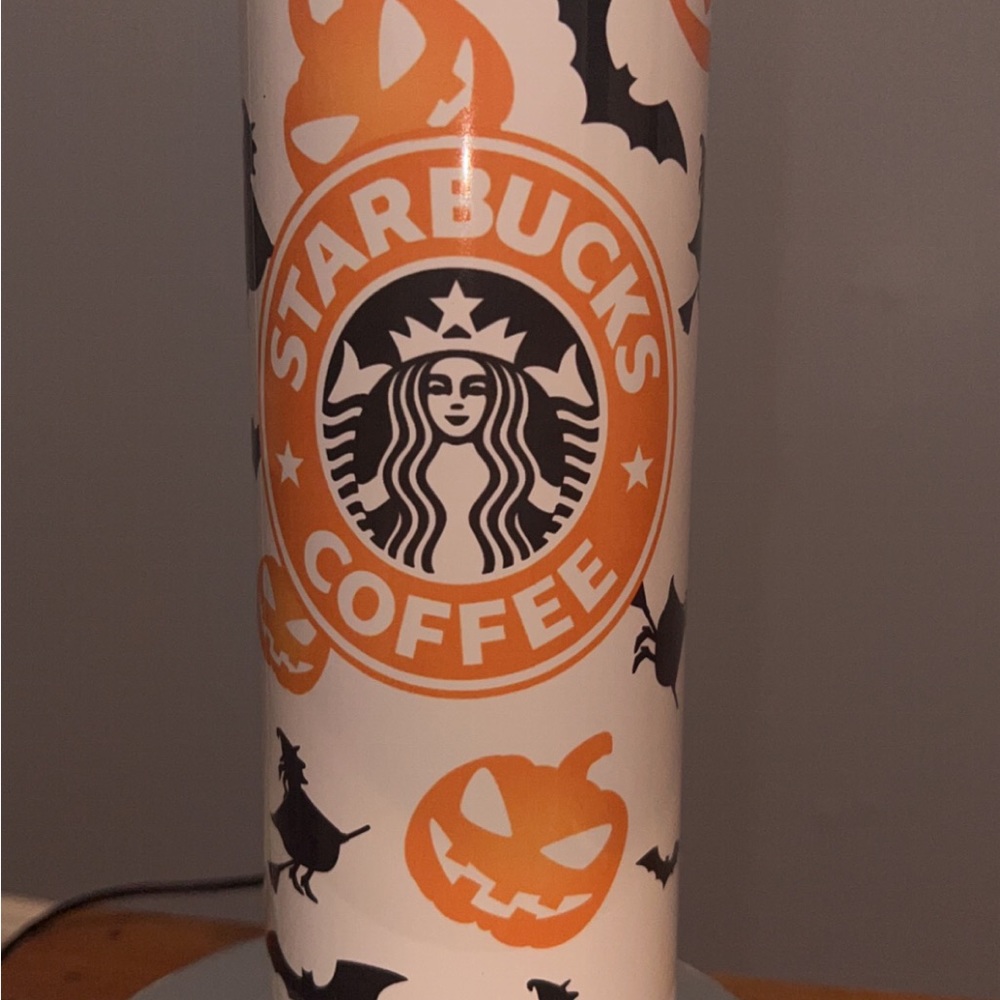 20oz Halloween Starbucks themed tumbler